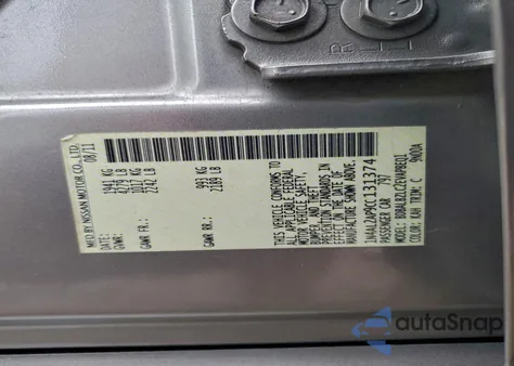 2012 Nissan Altima Base from USA, damaged, VIN 1N4AL2AP9CC131374